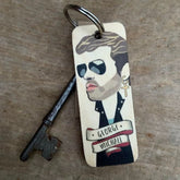 Wot Ma Like George Michael Wooden Keyring